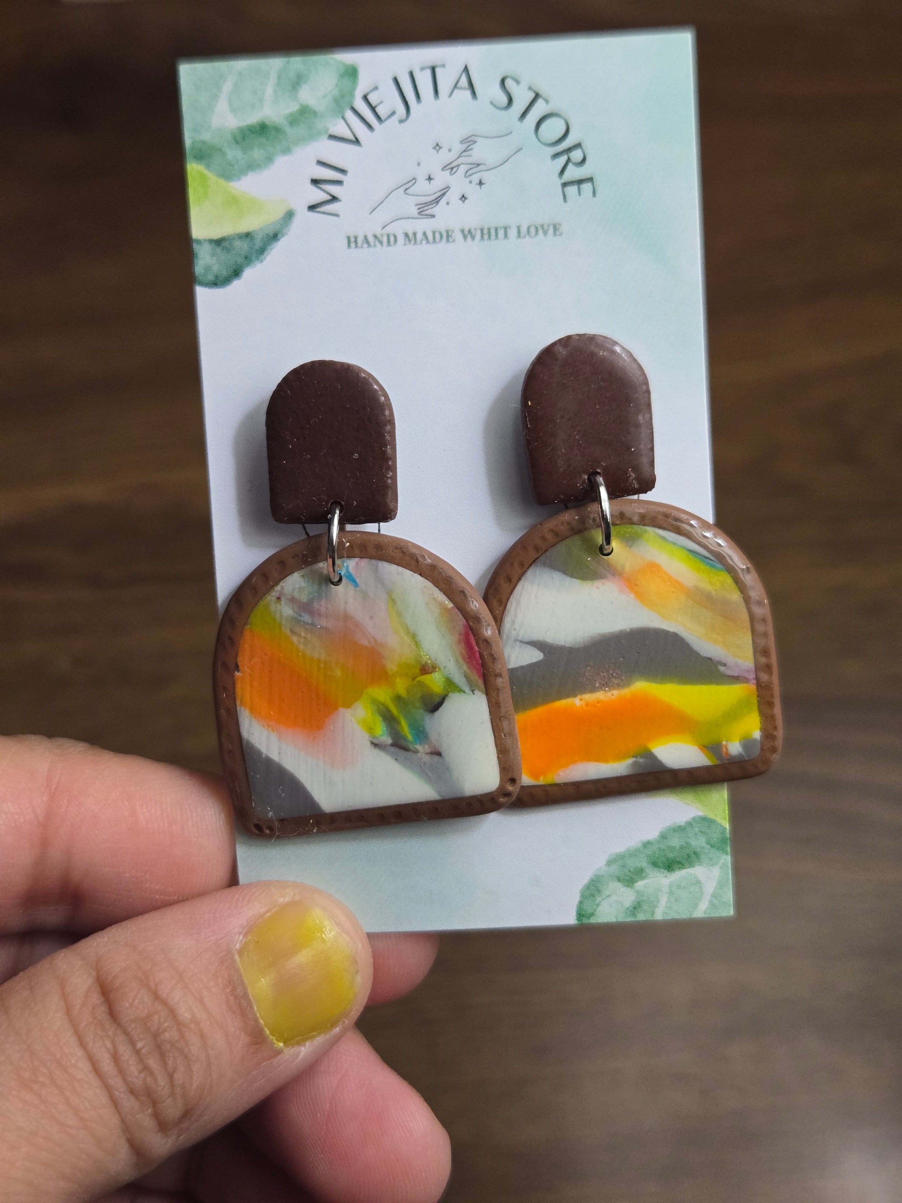 Paisaje astracto Polymer Clay