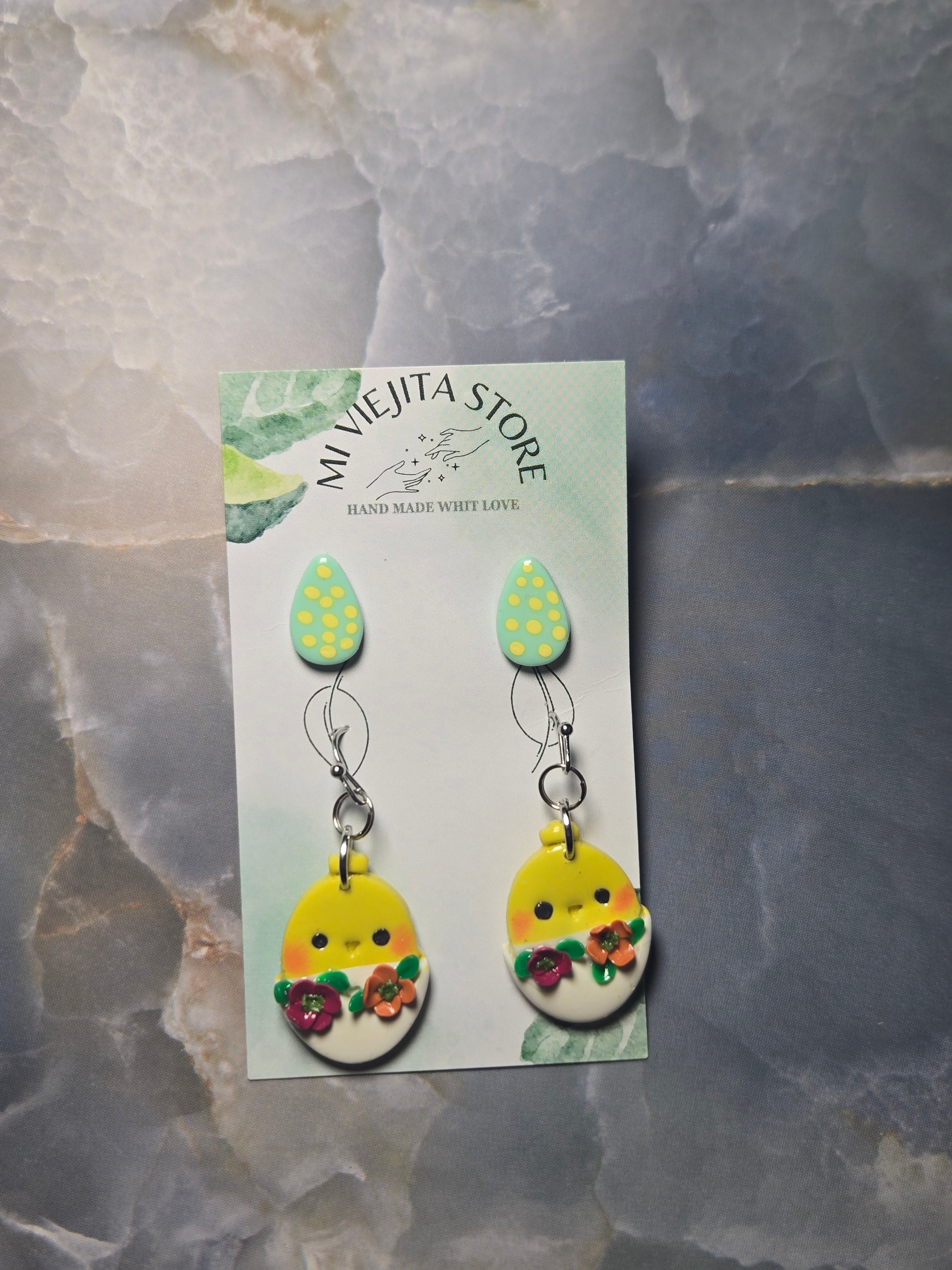 Easter Earrings Polymer Clay