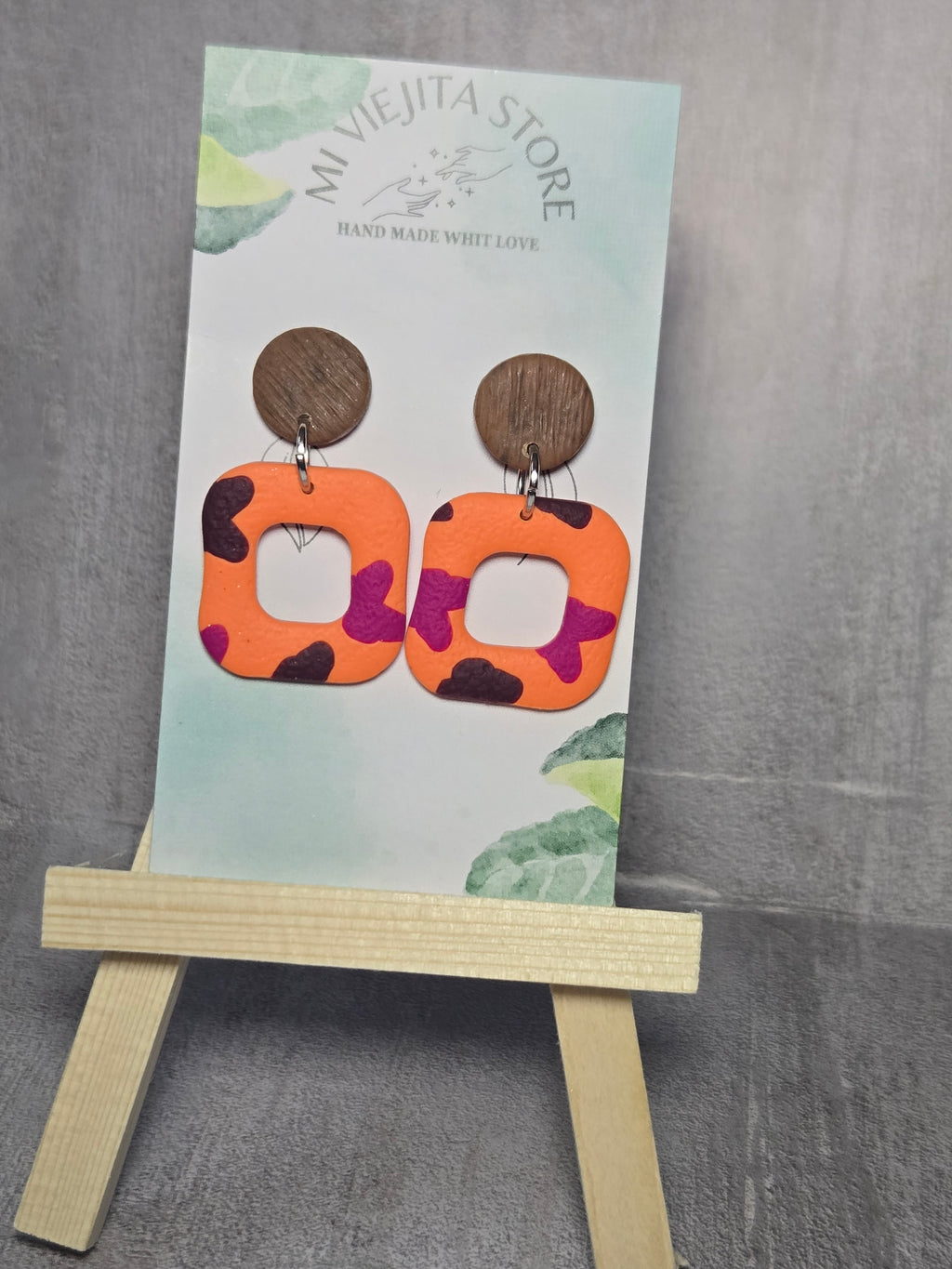 Arandanos Polymer clay Earrings