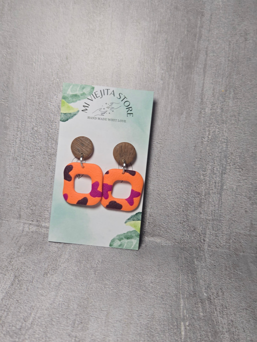Arandanos Polymer clay Earrings