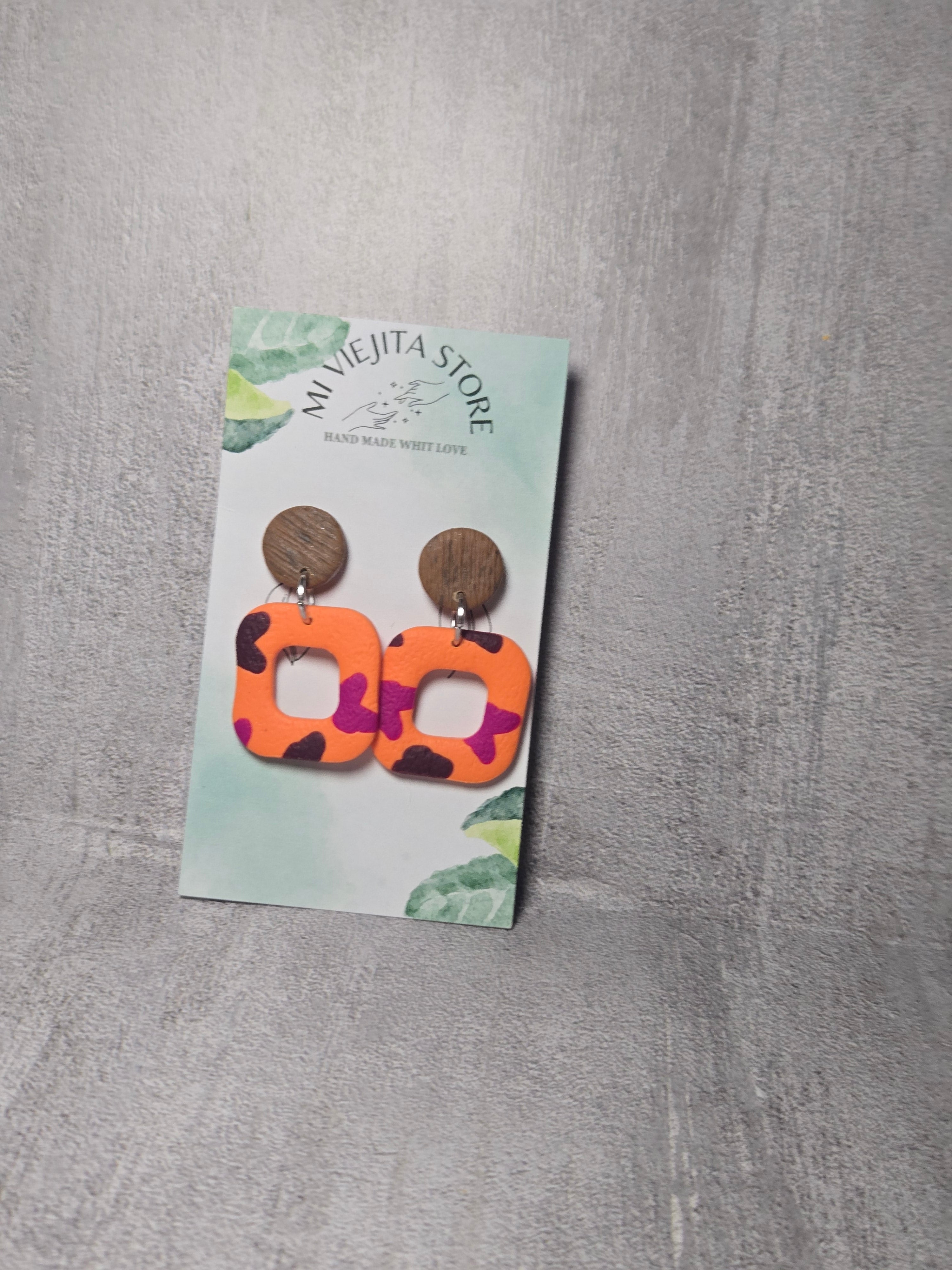 Arandanos Polymer clay Earrings