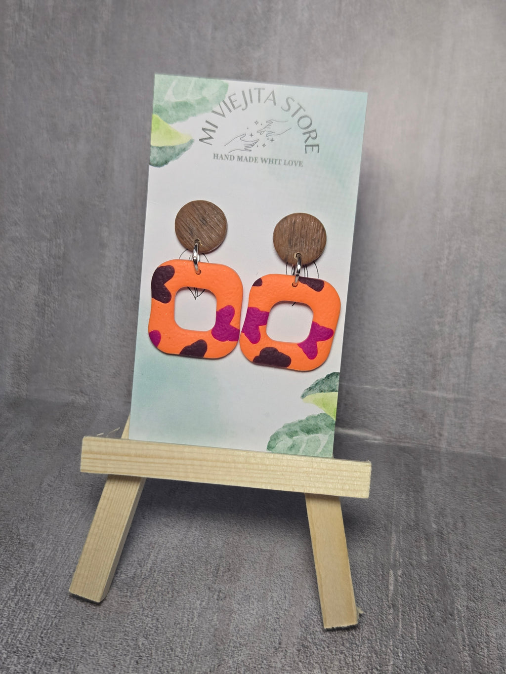 Arandanos Polymer clay Earrings